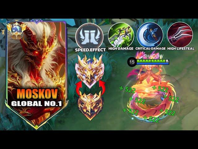 Savage!! Top Global Moskov Best 1 Hit Build 2024! Broken Build (most recommend build ) Top 1 MLBB!!