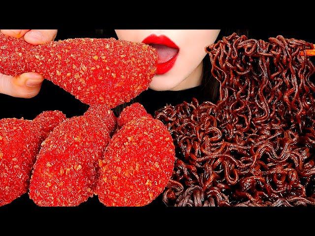 ASMR CHEETOS CHICKEN & GHOST PEPPER NOODLES 치토스 치킨 고스트페퍼 라면 먹방 咀嚼音 EATING SOUNDS MUKBANG ZOEY ASMR