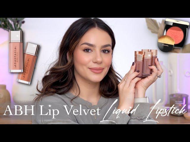 ANASTASIA BEVERLY HILLS: LIP VELVET LIQUID LIPSTICK: Swatching All Shades || Tania B Wells