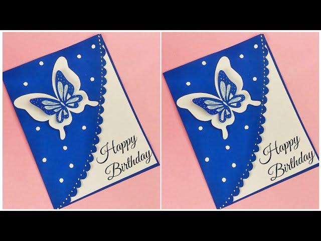 Butterfly pop up birthday card  / Handmade easy card tutorial