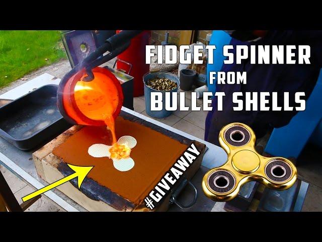 Casting Brass Fidget Spinner from Bullet Shells