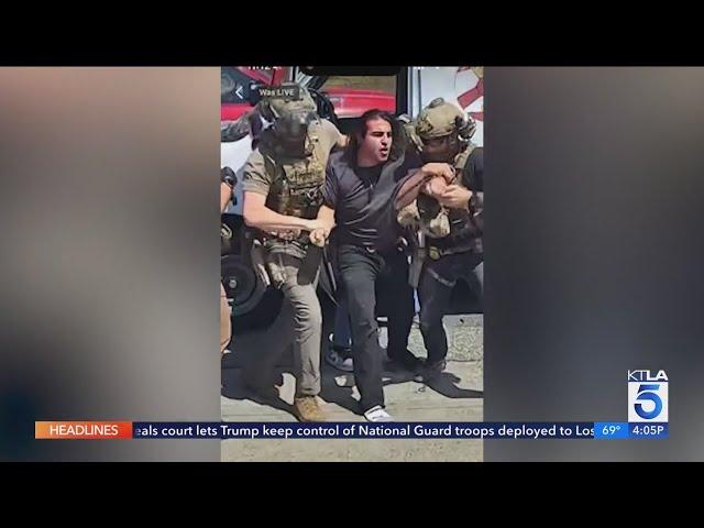 Man arrested, forcefully removed, while filming immigration raid in Pacoima