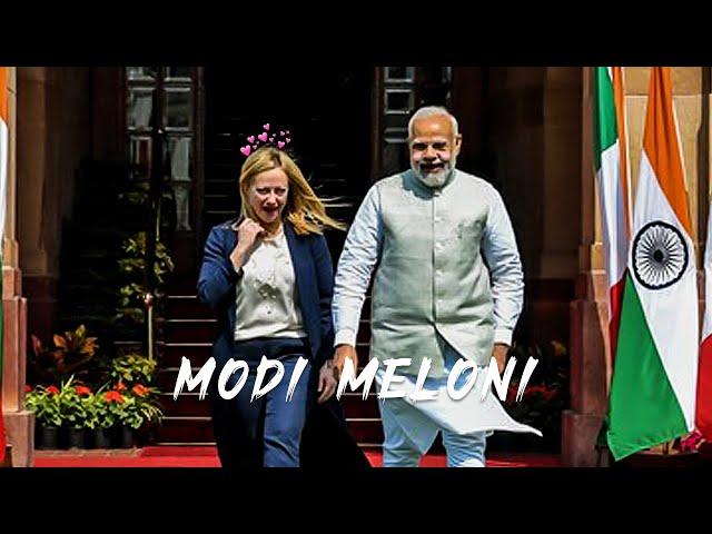 Modi Meloni Edit | Meloni Modi Love Story | Modi Singing Song | Modi & Meloni Moments