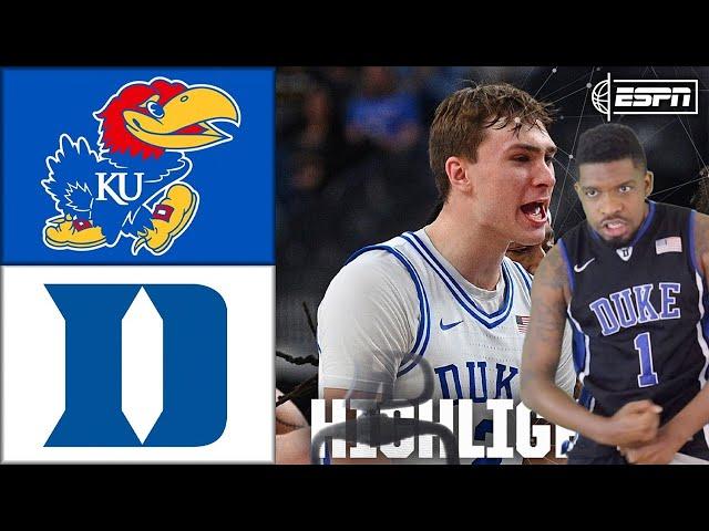 COOPER FLAGG vs #KANSAS | Full Game Highlights | ESPN College Basketball