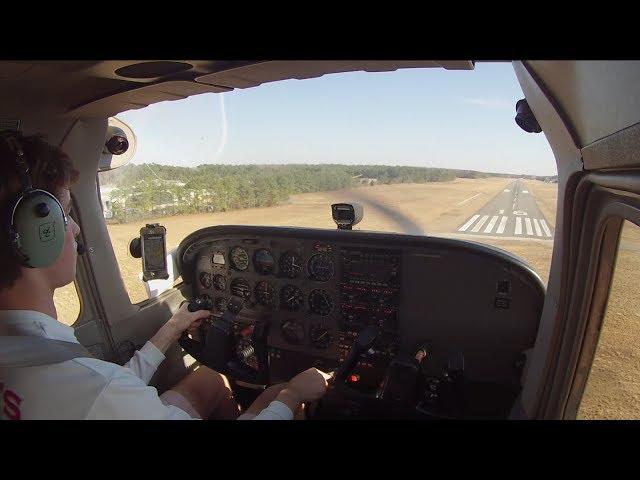 First Solo Flight in a Cessna 172 (N9525V)