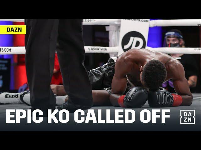 Referee Gets It WRONG! Ref Rules Out Epic KO