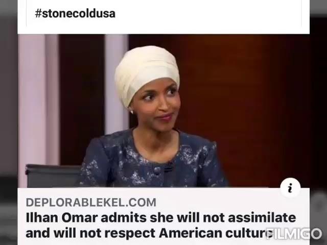 This Omar bitch need to be send send back to her shit hole now!