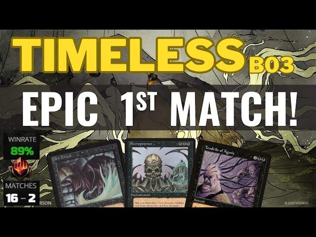 16-2 in Mythic with Necro Storm! | Bo3 Timeless Gameplay #mtg #mtgarena #mtga