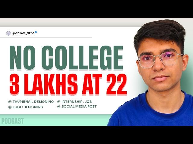 Skills Over Degrees: Aniket's Journey to Freelance Graphic Design Success | Ep. 4