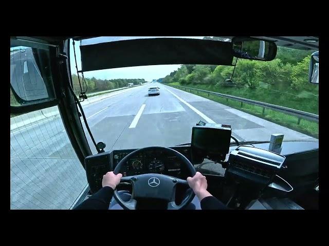 BUS POV No.28 M.Integro O 550 1996 Schaltgetriebe/Manual Autobahnfahrt/Autobahn Drive 790.000 KM