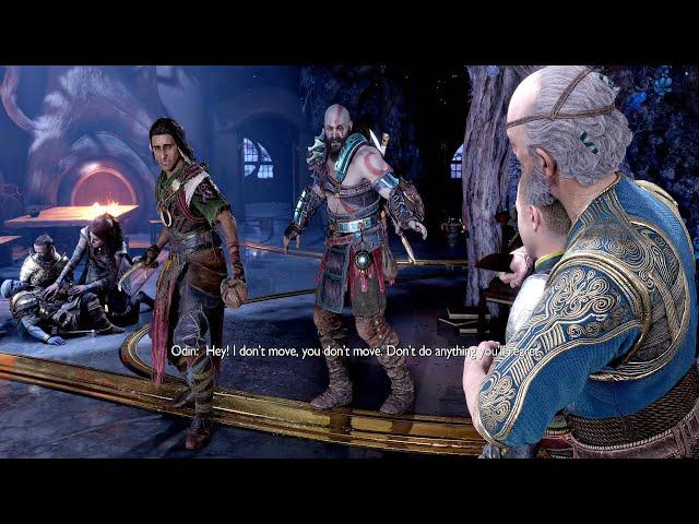 God of War 5 Ragnarok - ODIN Reveals Himself & Kills Brok Scene (4K 60FPS) PS5