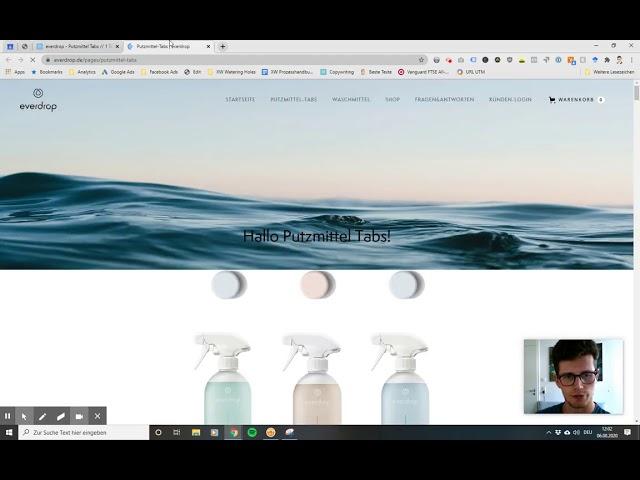 Website Feedback: ecotab.de & everdrop.de - Putztabs im Vergleich #eCommerce # Marketing