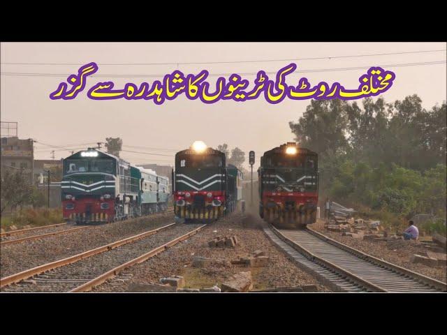 Different Locomotives Hauling Different Routes Trains At Shahdara Junction, Lahore |Pakistan Railway