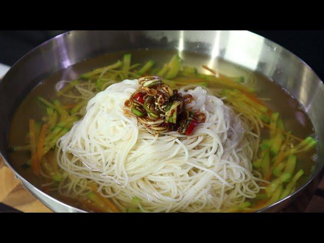 Don't use anchovies for the broth! Make amazing Janchi-guksu like this, they're really delicious