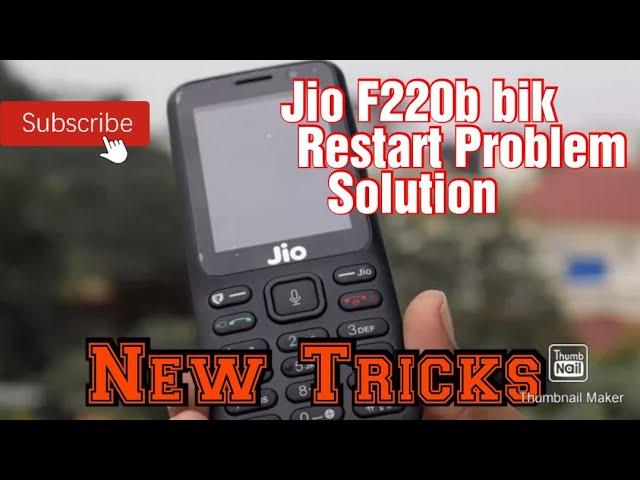 Jio f220b bik Auto restart problem solve ️.  VRJ Computer and Mobiles