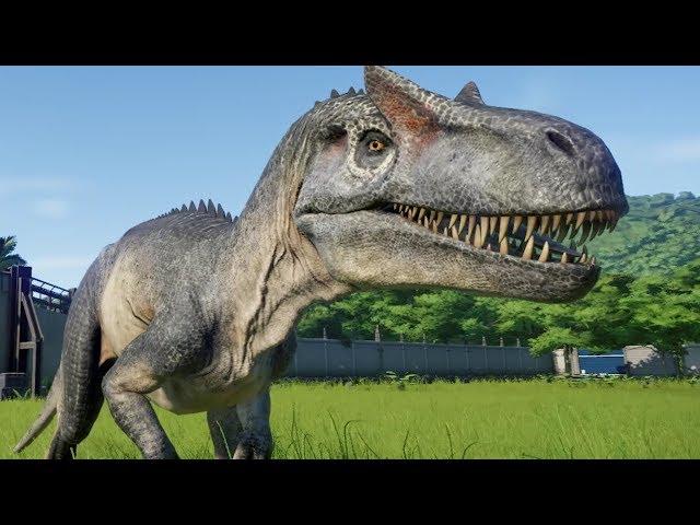 Allosaurus VS Acrocanthosaurus, T-Rex, Giganotosaurus, I-Rex And More - Jurassic World Evolution