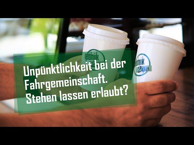 Verspätete Mitfahrer stehen lassen?