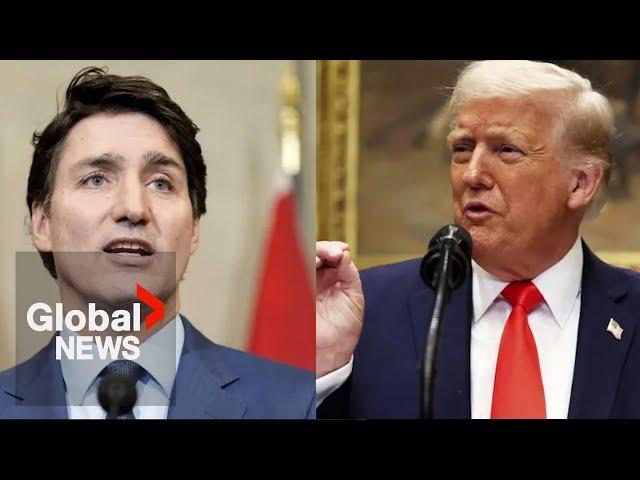 Trump tariffs: US president wants to see “total collapse” of Canadian economy, Trudeau says