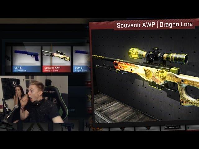 ВЫПАЛ СУВЕНИРНЫЙ ДРАГОН ЛОР ПРЯМО С ЗАВОДА В КСГО + РЕАКЦИЯ! / Drop souvenir awp dragon lore in CSGO