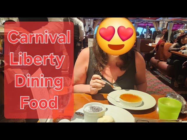 Best FREE Dining Room Food on Carnival Liberty 2024! Is It Good? Watch and See!