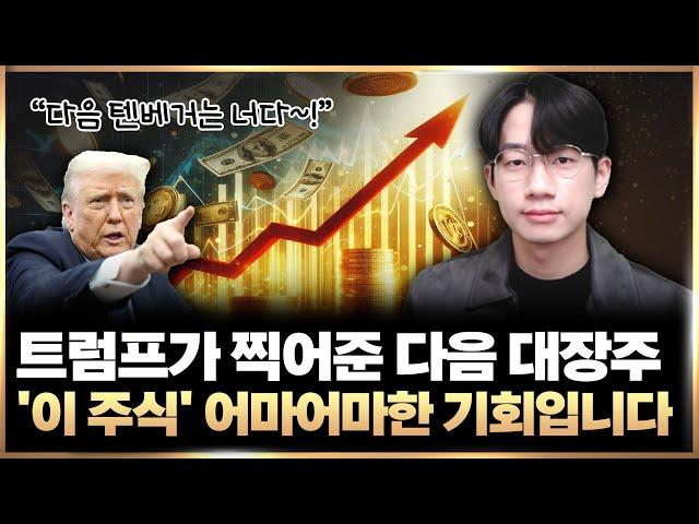 트럼프가 찍어준 대장주 '이 주식' 어마어마한 기회입니다 (트럼프 주식, 저평가 주식)