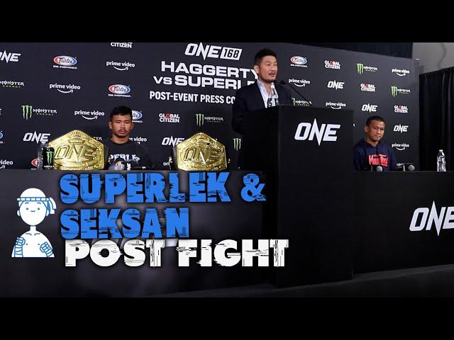 Superlek and Seksan ONE 168 post fight press conference | ONE Championship