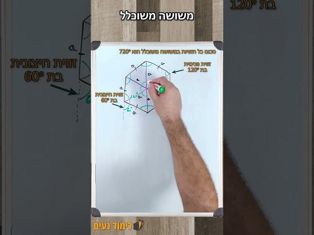 שטח משושה משוכלל - סרטון הסבר | לימוד נעים