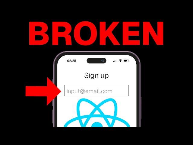 React Native is kind of broken (they NEED to fix this)