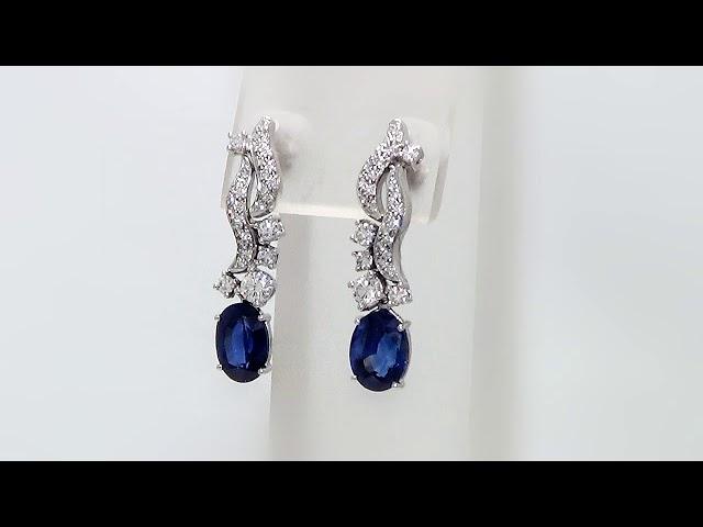 Sapphire and Diamond Earrings from Kaufmann de Suisse