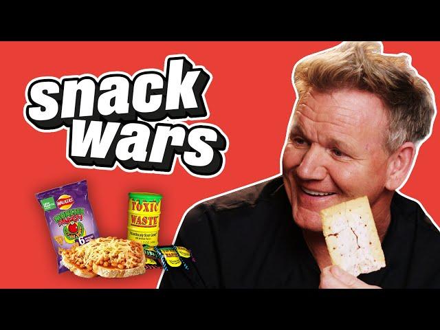 Gordon Ramsay Judges American & English Snacks | Snack Wars