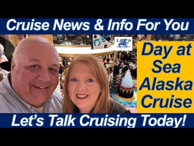 CRUISE NEWS! Our Sea Day Group Cruise to Alaska July 2024 Onboard Activities Champagne Waterfall