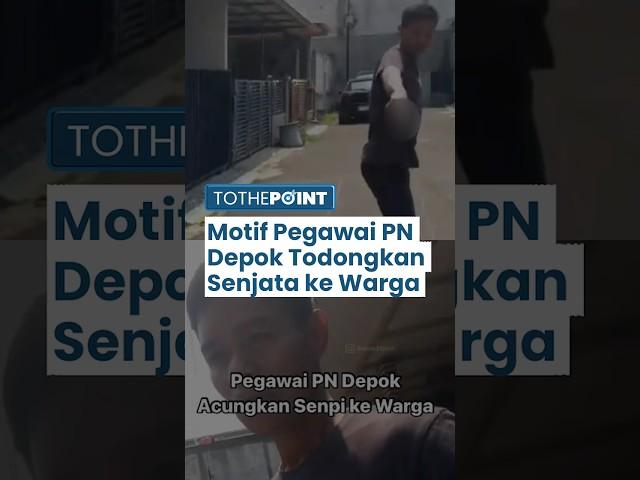 Motif Pegawai PN Depok yang Todongkan Senjata ke Warga Terungkap, Tak Terima Ditegur soal Bangunan