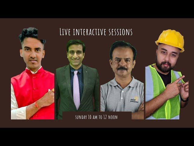 SOLAR ENERGY Jobs & Business Opportunity – Live Interaction – Question answer session