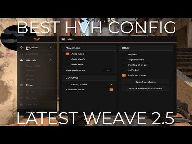 BEST CONFIG FOR WEAVE 2.5?? | LATEST WEAVE DLL FOR UPDATE CS GO!