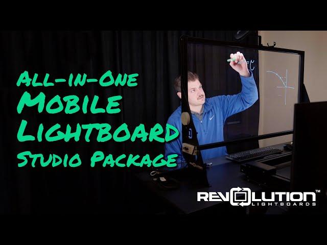 45" All-in-One Mobile Lightboard Studio Package | Revolution