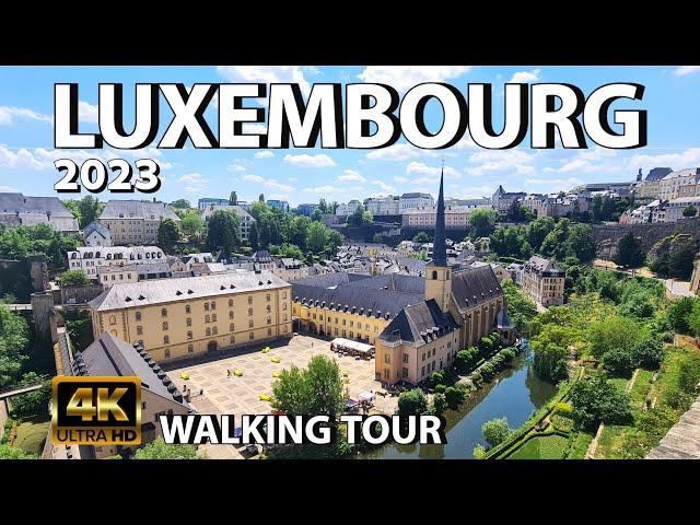 Luxemburg Walking Tour 4K UHD