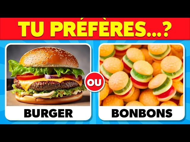 Tu préfères...? VRAIE NOURRITURE vs BONBONS 