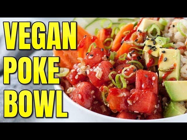 Easy Vegan Tuna / Vegan Sushi Bowl Recipe / Watermelon Tuna