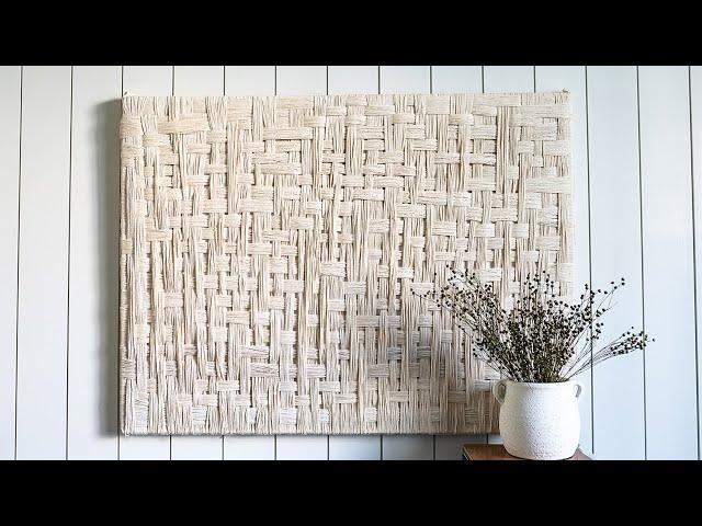 DIY LEANNE FORD'S CRATE & BARREL ART DECOR PIECE // CRATE & BARREL DUPE