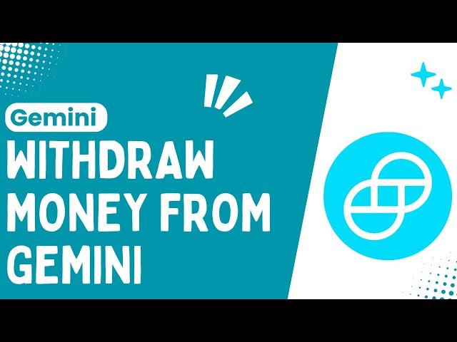 How to Withdraw Money From Gemini !! Withdraw Money from Gemini Account - 2024