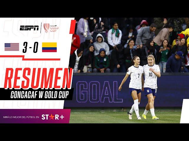 ¡LAS ESTADOUNIDENSES GOLEARON A LAS CAFETERAS Y ESTÁN EN SEMIS! | EE.UU 3-0 Colombia | RESUMEN