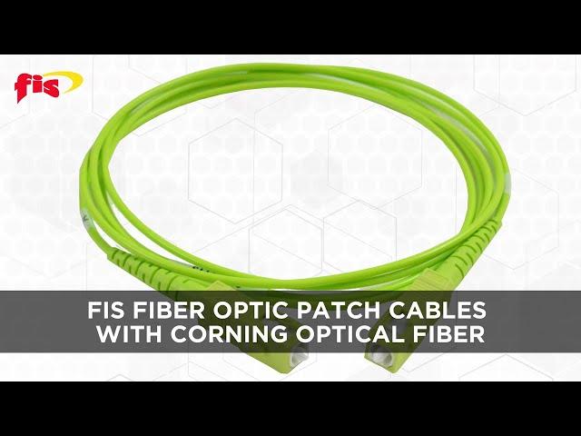 Fiber Optic Patch Cables Made With Corning Optical Fiber In Stock