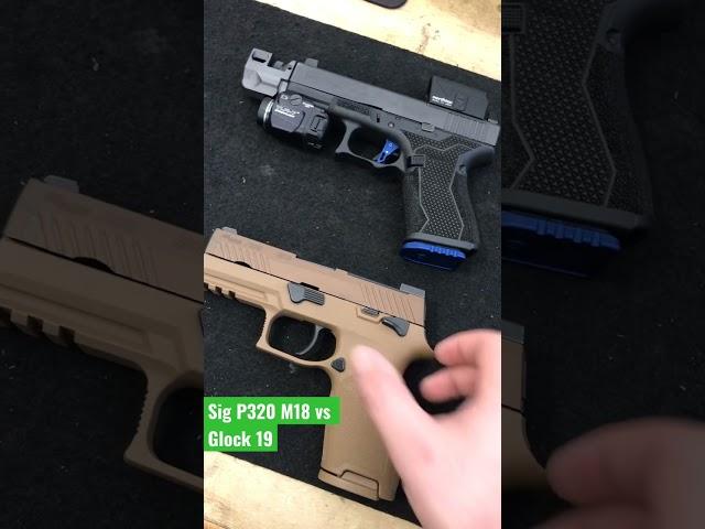 Sig P320 M18 vs Glock 19 (Gen 4&5) #shorts