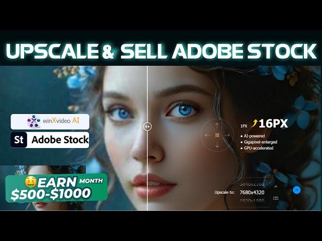 How to Upscale image & Sell Adobe stock with Winxvideo AI