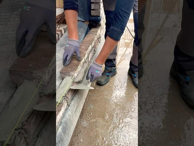 How to Lay Brick for a Perfect Exterior Facade#work #diy #usa #construction #reels #stratummasonry