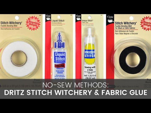 No Sew Methods: Comparing Stitch Witchery & Fabric Glue