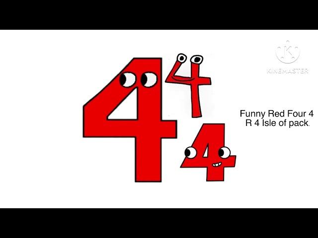 Funny Red Four 4 R 4 Isle of pack.