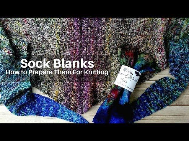 How To Prepare A Double Stranded Sock Blank For Knitting