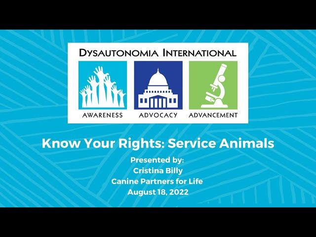 Know Your Rights: Service Animals