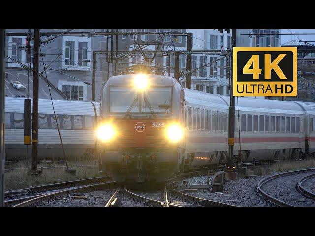 Rail traffic in Denmark - Christmas traffic in Copenhagen on the 23-12-2024